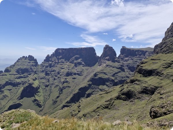 Contour Path at the base of Bannerman's Pass, Central Drakensberg. James Seymour